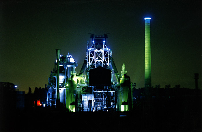 beleuchteter Landschaftspark Nord